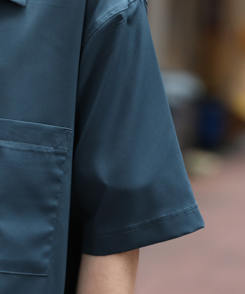 JUNRED（ジュンレッド）の「ドライストレッチ半袖シャツ（シャツ/ブラウス・メンズ・ブラック/グリーン/イエロー・S/M/L）」の7枚目の写真