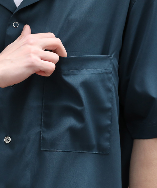 JUNRED（ジュンレッド）の「ドライストレッチ半袖シャツ（シャツ/ブラウス・メンズ・ブラック/グリーン/イエロー・S/M/L）」の9枚目の写真