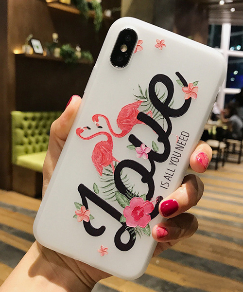 C U L ピンク ハイビスカス プルメリア ハワイアンテイスト フラミンゴ アイフォンケース Iphoneカバー Ipc267 スマホケース カバー C U L シーユーエル のファッション通販 Zozotown
