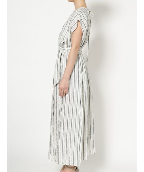 Ungrid（アングリッド）の「バックオープンストライプワンピース（ワンピース・レディース・ブラック/ベージュ・FREE）」の12枚目の写真