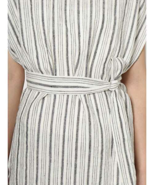 Ungrid（アングリッド）の「バックオープンストライプワンピース（ワンピース・レディース・ブラック/ベージュ・FREE）」の11枚目の写真