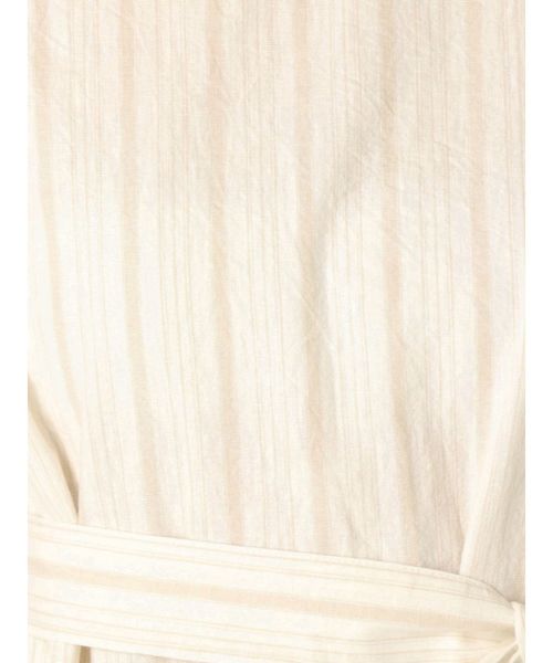 Ungrid（アングリッド）の「バックオープンストライプワンピース（ワンピース・レディース・ブラック/ベージュ・FREE）」の4枚目の写真