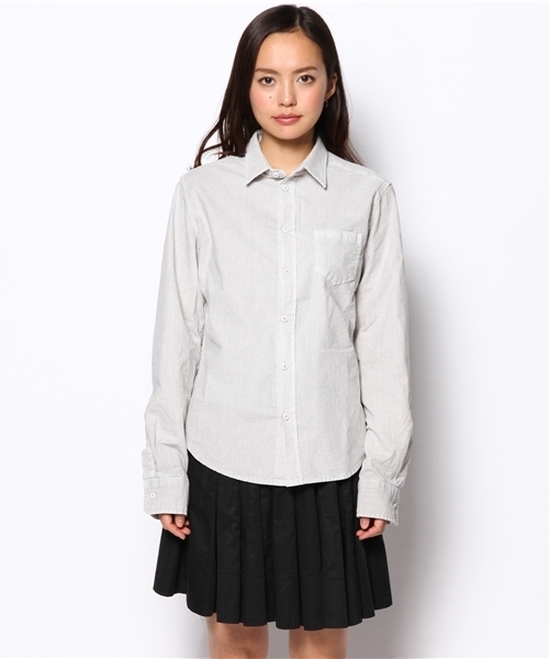 goa（ゴア）の「ピグメントワークシャツ（シャツ/ブラウス・レディース・ホワイト/グレー/ベージュ/カーキ・FREE）」の11枚目の写真