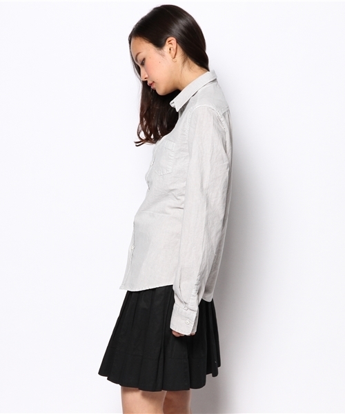 goa（ゴア）の「ピグメントワークシャツ（シャツ/ブラウス・レディース・ホワイト/グレー/ベージュ/カーキ・FREE）」の10枚目の写真