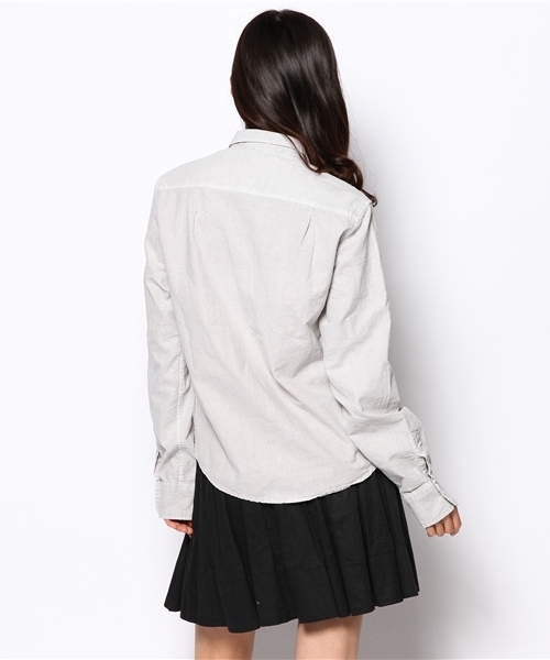 goa（ゴア）の「ピグメントワークシャツ（シャツ/ブラウス・レディース・ホワイト/グレー/ベージュ/カーキ・FREE）」の9枚目の写真