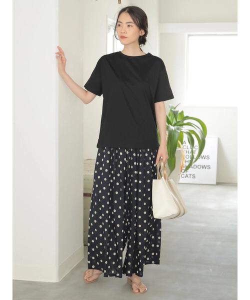 AMERICAN HOLIC（アメリカンホリック）の「BASIC5分袖ゆるシTャツ＊（Tシャツ/カットソー・レディース・ブラック/オフホワイト/ピンク/グリーン/キャメル/その他7/ホワイト系その他4/グレー系その他2・FREE）」の12枚目の写真