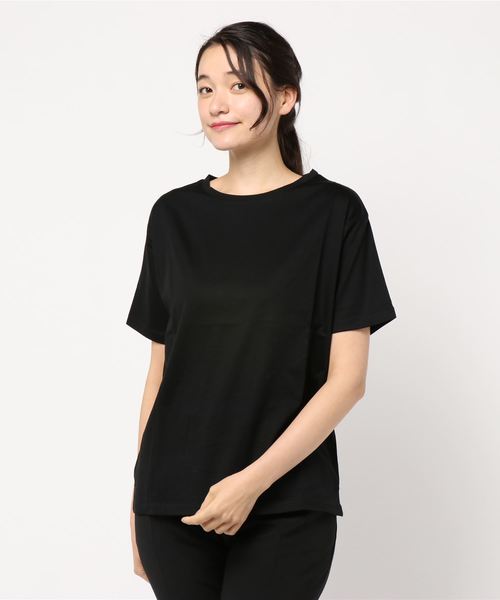 AMERICAN HOLIC（アメリカンホリック）の「BASIC5分袖ゆるシTャツ＊（Tシャツ/カットソー・レディース・ブラック/オフホワイト/ピンク/グリーン/キャメル/その他7/ホワイト系その他4/グレー系その他2・FREE）」の14枚目の写真