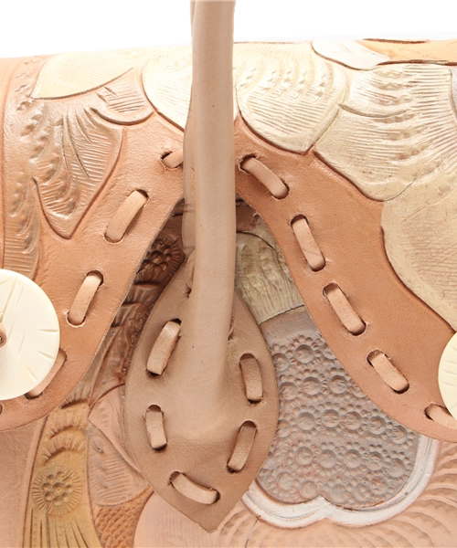 GRACE CONTINENTAL（グレースコンチネンタル）の「マルチカービングバッグS（ショルダーバッグ・レディース・ブラウン/ベージュ/ブルー/グレー・FREE）」の10枚目の写真