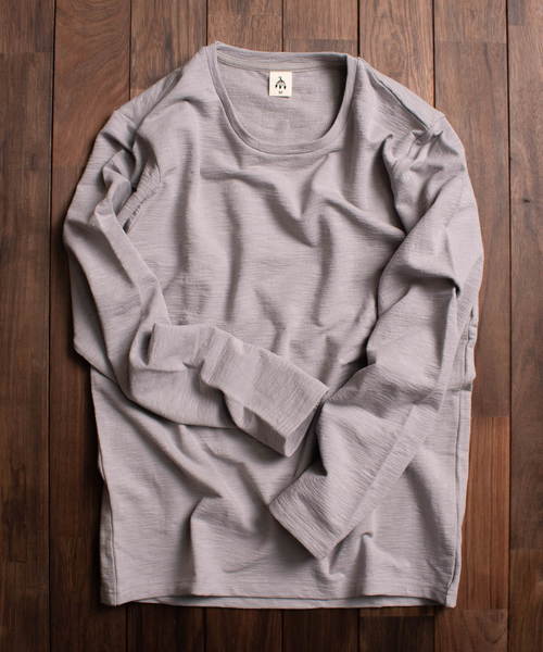 ARCHIVER(アーカイバ)の「【69】【it】ミニ裏毛ロングスリーブカット(Tシャツ/カットソー・レディース・ホワイト/カーキ/ライトグレー・LARGE/MEDIUM)」の6枚目の写真