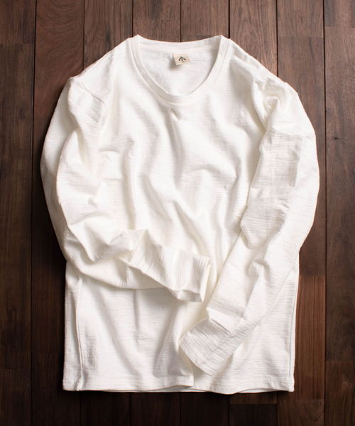 ARCHIVER(アーカイバ)の「【69】【it】ミニ裏毛ロングスリーブカット(Tシャツ/カットソー・レディース・ホワイト/カーキ/ライトグレー・LARGE/MEDIUM)」の12枚目の写真