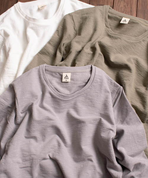 ARCHIVER(アーカイバ)の「【69】【it】ミニ裏毛ロングスリーブカット(Tシャツ/カットソー・レディース・ホワイト/カーキ/ライトグレー・LARGE/MEDIUM)」の13枚目の写真