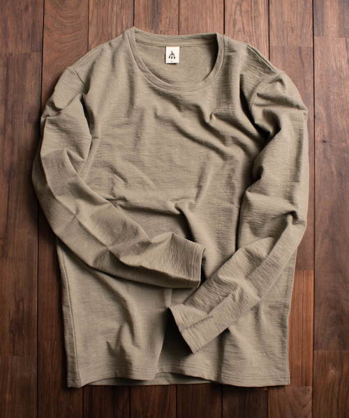 ARCHIVER(アーカイバ)の「【69】【it】ミニ裏毛ロングスリーブカット(Tシャツ/カットソー・レディース・ホワイト/カーキ/ライトグレー・LARGE/MEDIUM)」の14枚目の写真