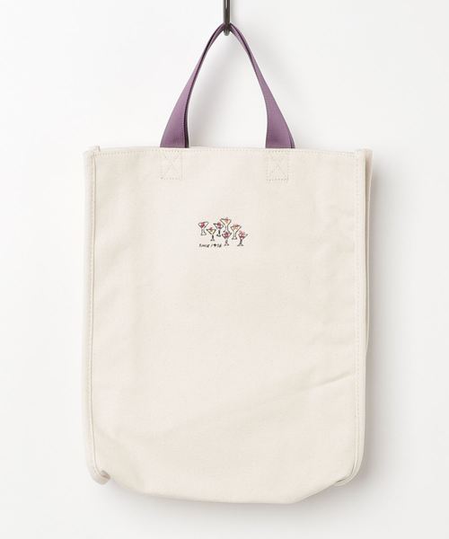 PERSON'S（パーソンズ）の「PERSON'S　canvaspoint totebag（トートバッグ・メンズ・パープル/ネイビー・FREE）」の3枚目の写真
