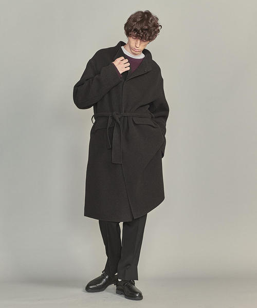 BEAUTY&YOUTH UNITED ARROWS（ビューティーアンドユースユナイテッドアローズ）の「BY リバー ラップ スタンドカラー コート（ステンカラーコート・メンズ・オリーブ/ダークグレー・XL/L/M/S）」の16枚目の写真
