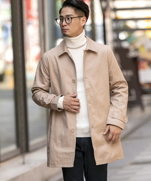 ADMIX/ATELIER SAB MEN(アドミックスアトリエサブメン)の「【EVOLUTION】コットンツイル / ステンカラーコート(ステンカラーコート・メンズ・ブラック/ライトグレー/ベージュ/ライトベージュ/ブルー/ネイビー・48/50/52)」の4枚目の写真