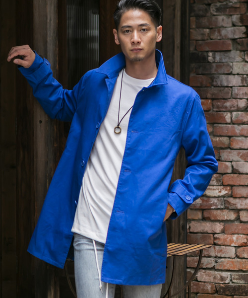 ADMIX/ATELIER SAB MEN(アドミックスアトリエサブメン)の「【EVOLUTION】コットンツイル / ステンカラーコート(ステンカラーコート・メンズ・ブラック/ライトグレー/ベージュ/ライトベージュ/ブルー/ネイビー・48/50/52)」の6枚目の写真