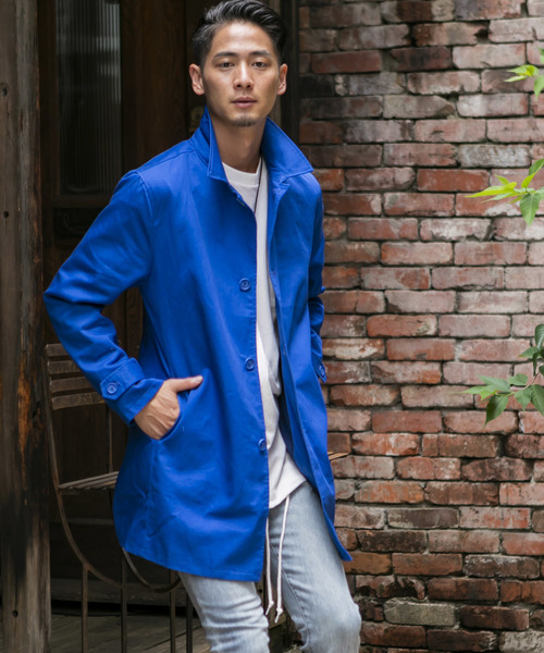 ADMIX/ATELIER SAB MEN(アドミックスアトリエサブメン)の「【EVOLUTION】コットンツイル / ステンカラーコート(ステンカラーコート・メンズ・ブラック/ライトグレー/ベージュ/ライトベージュ/ブルー/ネイビー・48/50/52)」の7枚目の写真