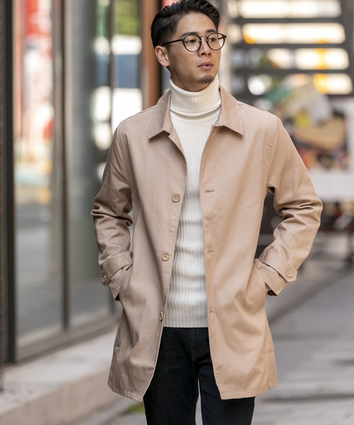 ADMIX/ATELIER SAB MEN(アドミックスアトリエサブメン)の「【EVOLUTION】コットンツイル / ステンカラーコート(ステンカラーコート・メンズ・ブラック/ライトグレー/ベージュ/ライトベージュ/ブルー/ネイビー・48/50/52)」の10枚目の写真
