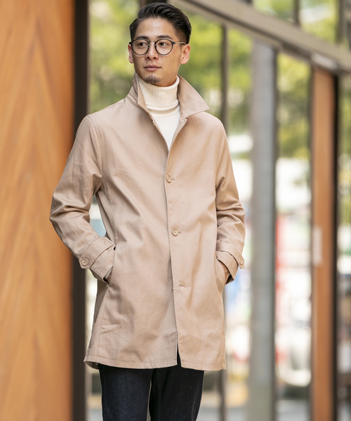 ADMIX/ATELIER SAB MEN(アドミックスアトリエサブメン)の「【EVOLUTION】コットンツイル / ステンカラーコート(ステンカラーコート・メンズ・ブラック/ライトグレー/ベージュ/ライトベージュ/ブルー/ネイビー・48/50/52)」の11枚目の写真