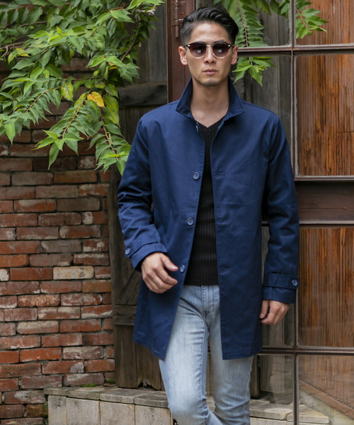 ADMIX/ATELIER SAB MEN(アドミックスアトリエサブメン)の「【EVOLUTION】コットンツイル / ステンカラーコート(ステンカラーコート・メンズ・ブラック/ライトグレー/ベージュ/ライトベージュ/ブルー/ネイビー・48/50/52)」の12枚目の写真