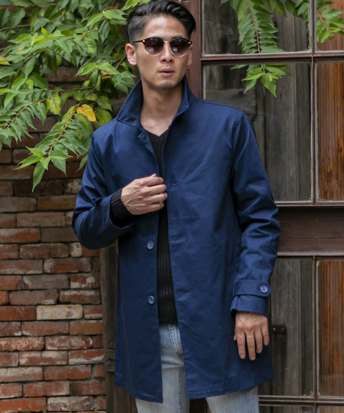 ADMIX/ATELIER SAB MEN(アドミックスアトリエサブメン)の「【EVOLUTION】コットンツイル / ステンカラーコート(ステンカラーコート・メンズ・ブラック/ライトグレー/ベージュ/ライトベージュ/ブルー/ネイビー・48/50/52)」の13枚目の写真