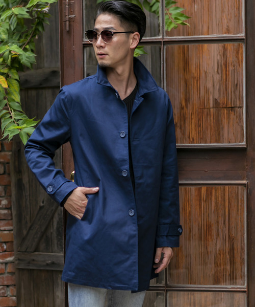 ADMIX/ATELIER SAB MEN(アドミックスアトリエサブメン)の「【EVOLUTION】コットンツイル / ステンカラーコート(ステンカラーコート・メンズ・ブラック/ライトグレー/ベージュ/ライトベージュ/ブルー/ネイビー・48/50/52)」の14枚目の写真