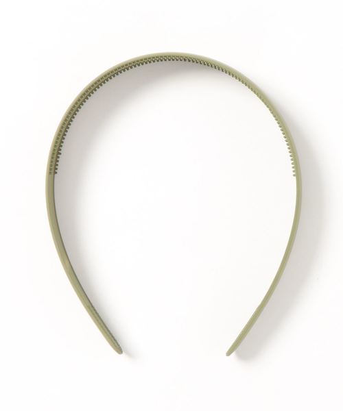 Fun & Daily（ファンアンドデイリー）の「F&D : ワイドマットカチューシャ（カチューシャ・レディース・ブラック/ベージュ/ネイビー/レッド/ワインレッド/イエロー/グリーン・FREE）」の3枚目の写真