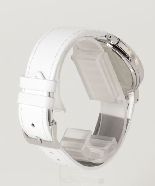 U.S. POLO ASSN.（ユーエスポロアッスン）の「【U.S. POLO ASSN.】ユーエスポロアッスン 腕時計 レザーベルト 36mm クォーツ（アナログ腕時計・レディース・ホワイト/ブラック/ブルー・FREE）」の4枚目の写真