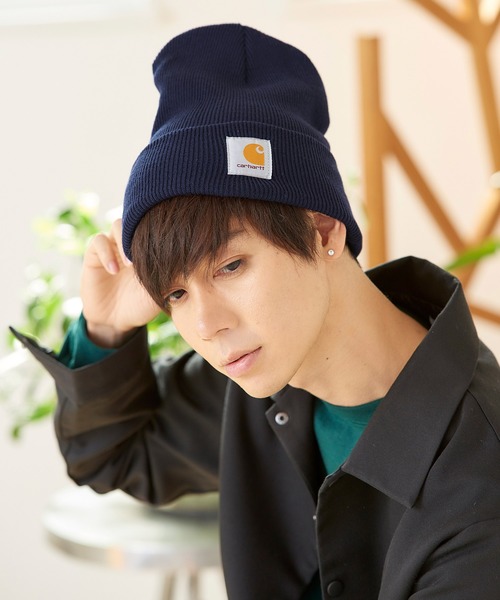 Carhartt(カーハート)の「carhartt(カーハート) ACRYLIC WATCH HAT ニットキャップ(ニットキャップ/ビーニー・メンズ・ブラック/ダークグリーン/ネイビー/ヘザーグレー/ホワイト系その他/グレー系その他/ブラウン系その他/ブラック系その他/ダークブラウン/ブラウン系その他2/ワイン・FREE)」の10枚目の写真