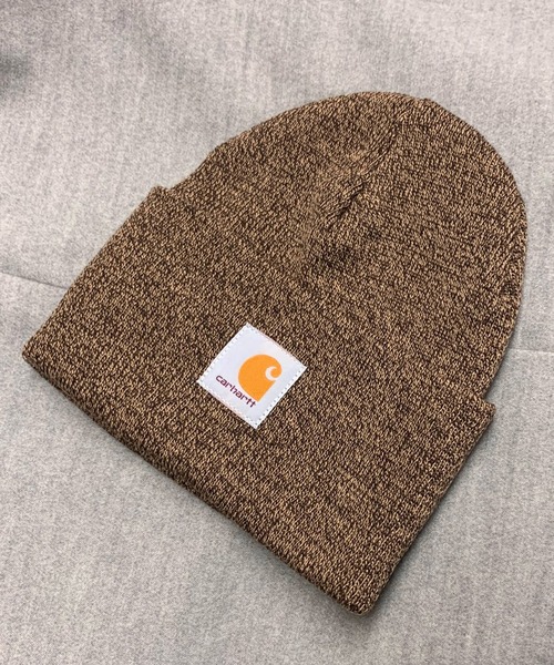 Carhartt(カーハート)の「carhartt(カーハート) ACRYLIC WATCH HAT ニットキャップ(ニットキャップ/ビーニー・メンズ・ブラック/ダークグリーン/ネイビー/ヘザーグレー/ホワイト系その他/グレー系その他/ブラウン系その他/ブラック系その他/ダークブラウン/ブラウン系その他2/ワイン・FREE)」の8枚目の写真