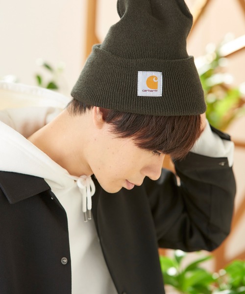 Carhartt(カーハート)の「carhartt(カーハート) ACRYLIC WATCH HAT ニットキャップ(ニットキャップ/ビーニー・メンズ・ブラック/ダークグリーン/ネイビー/ヘザーグレー/ホワイト系その他/グレー系その他/ブラウン系その他/ブラック系その他/ダークブラウン/ブラウン系その他2/ワイン・FREE)」の9枚目の写真