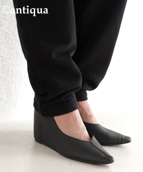 antiqua（アンティカ）の「裏毛ハイウエストパンツ（その他パンツ・レディース・ブラック/杢グレー/カーキ/ブラウン系その他・M/L/L/XL）」の10枚目の写真