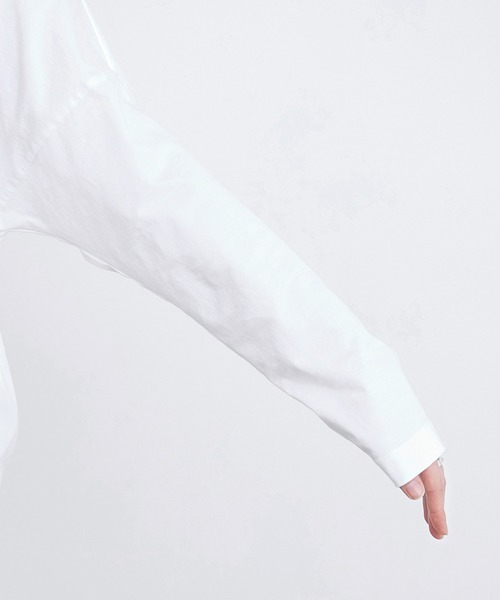 ADAM ET ROPE'（アダムエロペ）の「コットンクルーネックTEE（Tシャツ/カットソー・レディース・ホワイト/ラベンダー/ブラック系その他・FREE）」の11枚目の写真