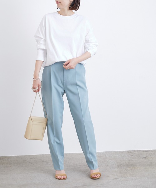 ADAM ET ROPE'（アダムエロペ）の「コットンクルーネックTEE（Tシャツ/カットソー・レディース・ホワイト/ラベンダー/ブラック系その他・FREE）」の16枚目の写真