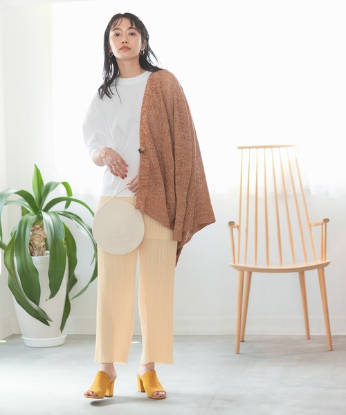 ADAM ET ROPE'（アダムエロペ）の「コットンクルーネックTEE（Tシャツ/カットソー・レディース・ホワイト/ラベンダー/ブラック系その他・FREE）」の22枚目の写真