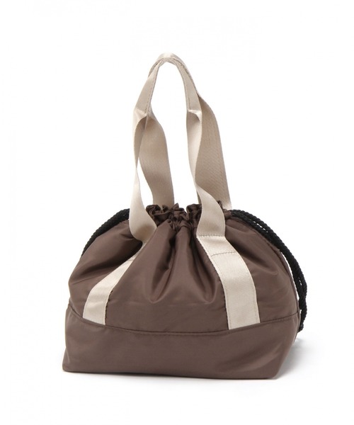 LAKOLE（ラコレ）の「【保温･保冷】ドローストリングランチバッグ / LAKOLE（お弁当箱・レディース・ベージュ/ブラウン/ブラウン系その他/ブラック・FREE）」の6枚目の写真