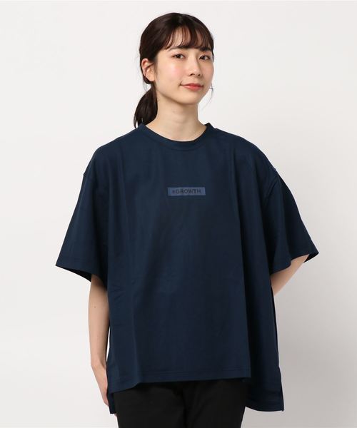 BELLUNA PLUS(ベルーナ)の「涼感素材ロゴデザインプルオーバー(Tシャツ/カットソー・レディース・ベージュ/オリーブ/ボルドー/ネイビー/テラコッタ・MEDIUM/X-LARGE/LARGE)」の19枚目の写真