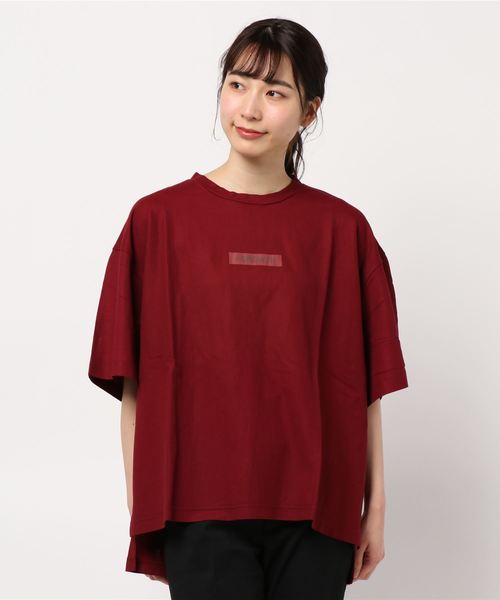BELLUNA PLUS(ベルーナ)の「涼感素材ロゴデザインプルオーバー(Tシャツ/カットソー・レディース・ベージュ/オリーブ/ボルドー/ネイビー/テラコッタ・MEDIUM/X-LARGE/LARGE)」の20枚目の写真