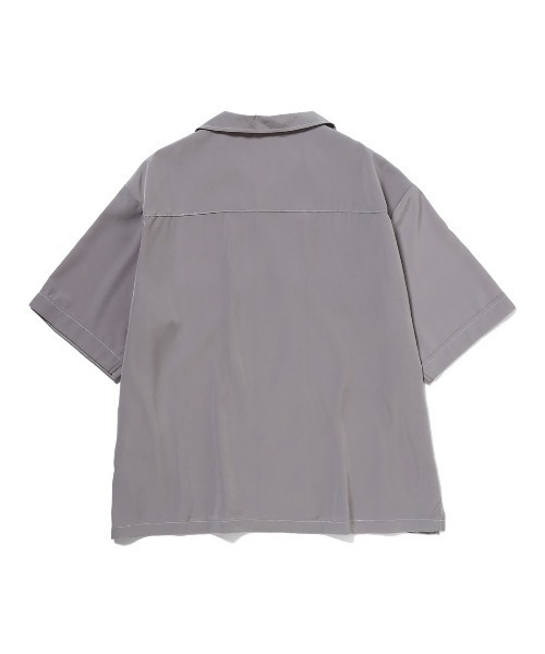 JUNRED（ジュンレッド）の「ＢＩＧポケットオープンカラー半袖（シャツ/ブラウス・メンズ・グレー/ベージュ/ワイン/ブラック/ピンク/ブラウン・M/L）」の11枚目の写真