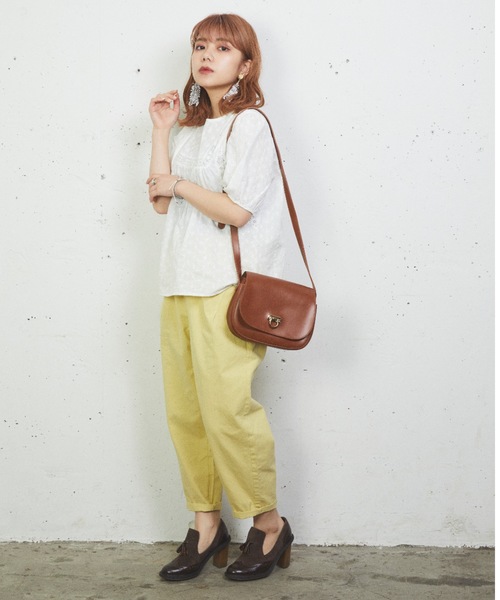 sakishimatokyo（サキシマトーキョー）の「【ZOZO限定】サキシマamp「ユッタリノパンツ」（その他パンツ・レディース・ホワイト/ライトグレー/グリーン・FREE）」の3枚目の写真