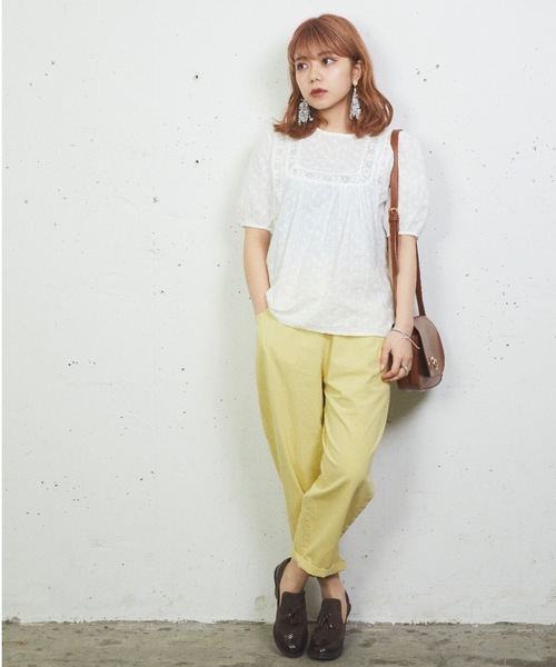 sakishimatokyo（サキシマトーキョー）の「【ZOZO限定】サキシマamp「ユッタリノパンツ」（その他パンツ・レディース・ホワイト/ライトグレー/グリーン・FREE）」の18枚目の写真