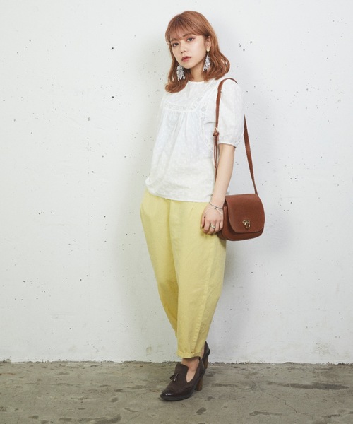 sakishimatokyo（サキシマトーキョー）の「【ZOZO限定】サキシマamp「ユッタリノパンツ」（その他パンツ・レディース・ホワイト/ライトグレー/グリーン・FREE）」の19枚目の写真