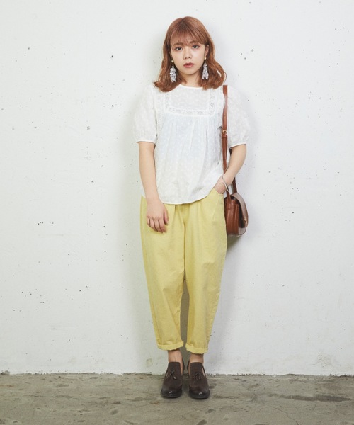 sakishimatokyo（サキシマトーキョー）の「【ZOZO限定】サキシマamp「ユッタリノパンツ」（その他パンツ・レディース・ホワイト/ライトグレー/グリーン・FREE）」の22枚目の写真