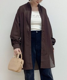 WEGO | WEGO/バンドカラーシアーチュニックシャツ(シャツ/ブラウス)