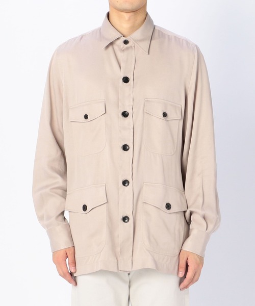 春夏 ERRICO FORMICOLA シアサッカー サファリシャツ　Sサイズ SAFARI｜ビームス ハウス 丸の内｜BEAMS