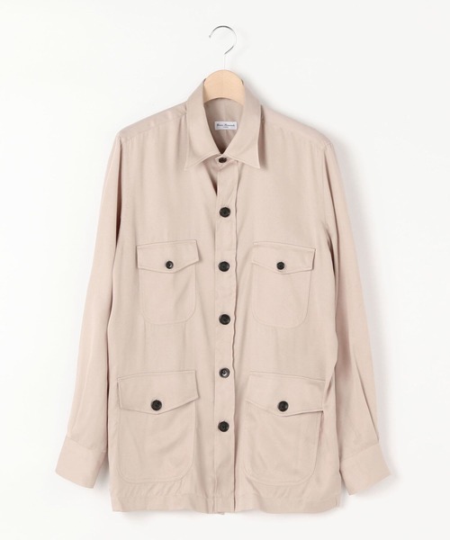 春夏 ERRICO FORMICOLA シアサッカー サファリシャツ　Sサイズ SAFARI｜ビームス ハウス 丸の内｜BEAMS