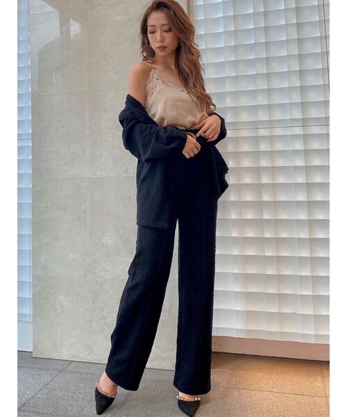 RESEXXY（リゼクシー）の「ハイウエストストレートパンツ【セットアップ着用可能】（その他パンツ・レディース・ブラック/カーキ/ブラウン・FREE）」の10枚目の写真