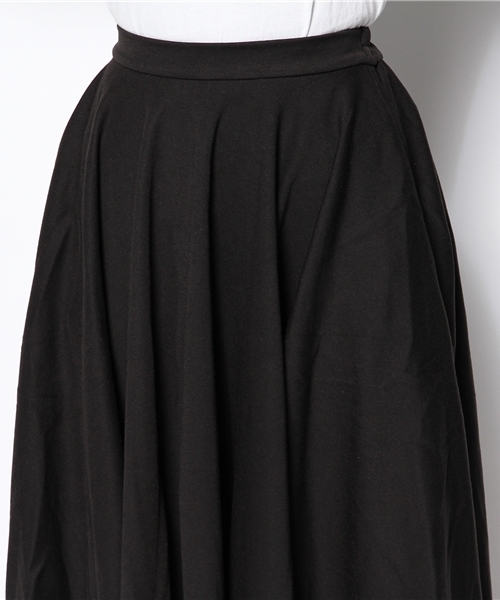 mystic（ミスティック）の「起毛スムースミドル丈スカート（スカート・レディース・グレー/チャコールグレー/ブラック/ボルドー・ﾌﾘ-）」の8枚目の写真
