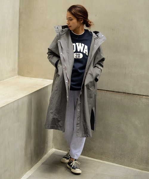 Auntie Rosa Holiday（アンティローザホリデー）の「ミリタリーロングサイドスリットコート（その他アウター・レディース・チャコールグレー/ベージュ・FREE）」の19枚目の写真