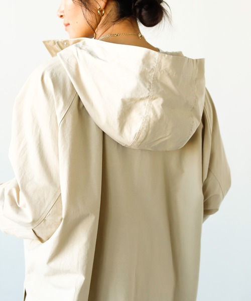 Auntie Rosa Holiday（アンティローザホリデー）の「ミリタリーロングサイドスリットコート（その他アウター・レディース・チャコールグレー/ベージュ・FREE）」の12枚目の写真